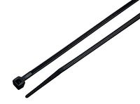 South Main Hardware 848119 6-in 1,000-Pack, 45-lb, Black, Standard Nylon Cable Tie, 6", 1000 Piece