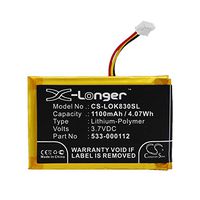 Replacement Battery for LOGITECH IIIuminated Living-Room Keyboard K830 K830 LOGITECH 533-000112 L/N 1406