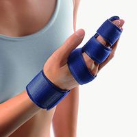 Bort 112770 DigiSoft- Hand, Two Finger Immobilizer, Splint Cast for Broken Joints, Trigger Finger, Sprains, Straighten Knuckles Index, Middle, Pinky, Orthopedic, Made in Germany, Size 1= 5.1″ – 6.3″