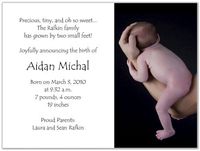 Jericho Birth Announcements - Set of 20