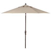 Treasure Garden 9-Foot (Model 810) Deluxe Auto-Tilt Market Umbrella Bronze Frame Sunbrella Fabric: Antique Beige (Includes 3 Year Extended Frame Warrantee)