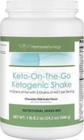 Ketogenic Shake | Keto-On-The-Go | Chocolate Milkshake | 14 Grams of Fat, 20 Grams of Protein, 5 Grams of Carbs and 3 Grams of MCT per Serving | 14 Servings