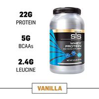 Science in Sport Whey Protein Isolate, 23g Vanilla Protein Powder with BCAAs, 5g BCAAs per Serving, No Added Sugar, 2.2lbs - 33 Servings