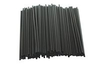 [12000 COUNT] 5" Black Disposable Cocktail Straws Compostable PLA Stirrer Drink Restaurant Bar Specialty Drinks Stir Cafe Cappuccino Frappe 5 inches Long, Made of Corn, PLA, Sustainable