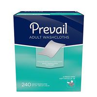 Prevail Adult Washcloths, 240 Count