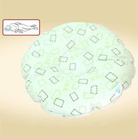 LUCKYYAN Anti-decubitus Head Pressure Ulcer Pads, Filler of Breathable High Elastic Particles ,for Bed Care Round Pillow , green