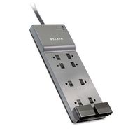 Surge Protector, 3550 Joules, 8 Outlets, 6' Cord, Black, Sold as 1 Each