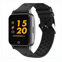 2019 New Bluetooth Smart Watch- kkcite Bluetooth Fitness Tracker Sports Smartwatch, Waterproof Touch Screen Watch with Blood Pressures Heart Rate Monitor Calories, Compatible Android&Ios Phones (Grey)