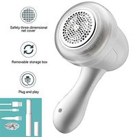 WLNKJ Lint Remover, Morandi Color System USB Plug and Play Fast Charging Upgrade Safety Net Cover Electric Sweater Fabric Shaver - Portable Travel Business Trip,White