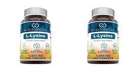 Nutri Essentials L-Lysine – 1000 mg 180 Tablets - Commonly Used for Cold Sores, Immune Support, Respiratory Health & More (Pack of 2)