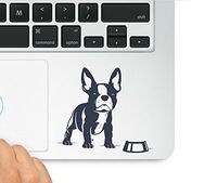 French Bulldog Bowl Macbook Trackpad Decal