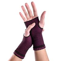 Wrist Brace Sleeves (Pair) with Medical Compression for Carpal Tunnel and Wrist Pain Relief Treatment,Night Wrist Sleep Support Brace for Men and Women (Pink, Large)