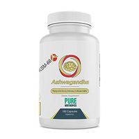 Pure Nootropics - Ashwagandha (KSM-66®) 300 mg Veggie Capsules | 180 Bulk Value Pack | Stress & Anxiety Relief Herbal Supplement | in House & Rigorous 3rd Party Testing for Higher Purity & Potency