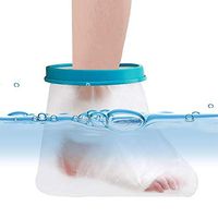 Foot Cast Covers Protector for Shower Bath, Watereproof and Watertight Adult Cast Bandage Bag for Broken Surgery Wound Burns and Ankle Toes, Reusable Keeps Bandage Dry, 11 x 13.7 x 7 Inches