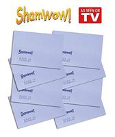 The Original Shamwow Mini - Super Absorbent Multi-Purpose Cleaning Shammy (Chamois) Towel Cloth, Machine Washable, Will Not Scratch, Blue (8 Pack)