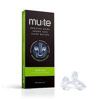 Rhinomed Mute Anti Snoring Aid Solution, Nasal Dilator for Snore Reduction, Breathe Better, Sleep Aid, Comfortable Nose Vent, Medium