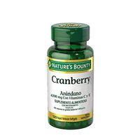 Nature's Bounty Cranberry Pills and Vitamin C Herbal Health Supplement, Supports Urinary Health, 4200mg, 120 Softgels, 3 pack
