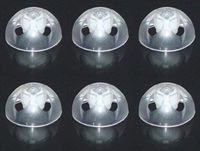 FCS Pack of 6 Click Dome for Siemens Signia RIC, Click CIC & Click ITC Hearing Aid (10mm Open).
