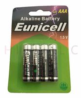 Hillflower 50 Piece AAA LR3 LR03 AM4 MN2400 Card 0% Hg 1.5V Ultra Power Alkaline Light Prime Quality Battery