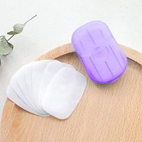 Fineday Soap Paper, Disposable Hand Wash Travel Portable Toilet Soap Paper 2PCS 40 Tablets, Kitchen，Dining & Bar HotSales (Purple)