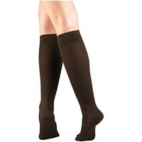Truform Compression for Women 15-20 mmHg Socks Brown Diamond Pattern, Small, 2 Count