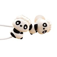 QearFun in Ear Wired 3.5 mm 3D Cute Cartoon Animal Panda Bear Earphone/Earbuds/Headphones with Mic Hands-Free for Apple,Samsung,HTC,Android Smartphones Mp3