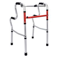 Walking Frame Folding Lightweight Aluminium 8 Levels Height Adjustable Secure Non Slip Walker Aid Handicapped and Disabled Users Forearm Support Walker 78-95.5Cm