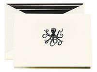 Crane & Co. Engraved Octopus Note (CF1627)