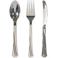 OKSLO Hacutlery combos, cutlery combo, polished silver, 36