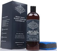 Therapy - Cooktop Cleaning Kit - Includes 16 oz. Bottle of Therapy Heavy Duty Cooktop Cleaner, 1 Scrubbing Pad