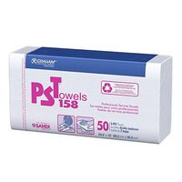 PST 158 Towel 2 Ply 12"x24.5" White Huck finish 1 count 50 Towels