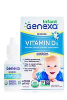 Genexa Vitamin D3 Drops for Infants – 90 Servings | Certified Organic & Non-GMO, Pediatrician Recommended | Promotes Healthy Growth & Bone Development