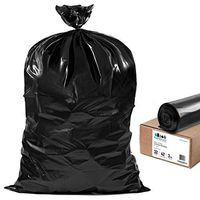 Plasticplace Contractor Trash Bags 42 Gallon │ 3.0 Mil │ Rolls │ Black Heavy Duty Garbage Bag │ 33.6” x 47.6” (32 Count)