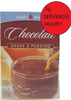 70 Servings (10 Boxes) Health Wise Chocolate Pudding and Shake for Weight Loss, Hunger Control, and Appetite suppressant 15 Grams of Protein 90 Calories, Trans Fat Free