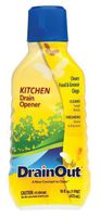 Drain OUT Kitchen Drain Opener and Drain Cleaner, Food and Grease Remover, Fresh Citrus - 16 Ounce