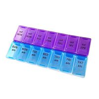 7 Day Pill Box Medicine Tablet Dispenser Organiser Storage CASE AM/PM