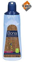 Bona Hardwood Floor Cleaner Refillable Cartridge, 34 oz, 4 Pack