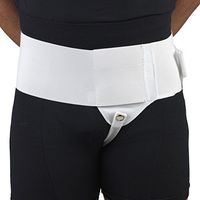 OTC Hernia Support, Single Herniation, Inguinal Scrotal Treatment, Left or Right Side, Medium (Left Side)
