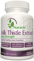 Naravis Milk Thistle Extract - 2000mg - 120 Veggie Capsules - Extra Strength 4X Concentrated Extract - 4:1 Silymarin Extract for Liver Support, Cleanse, Detox & Health - Non-GMO