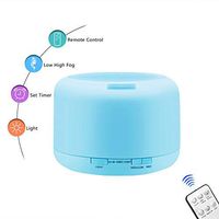 500ML Aromatherapy Diffuse, Essential Oil Diffuser Cool Mist Humidifier with Remote Control/Waterless Auto Shut-off/Adjustable Mist Mode/4 Timers/7 LED Color Changing Lights