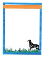 New Doberman Dog Letterhead Stationery Paper 51 Sheets