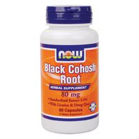 Now Foods Black Cohosh Root 80 mg - 90 Caps 12 Pack