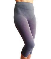 BIOFLECT® Infrared Compression Micromassage Capri Leggings - Therapy for Edema, Inflammation, Cellulite, Pain - Slimming Support and Comfort - Natural Alternative Treatment - Sand XL