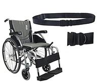 New Karman S-Ergo 125 ( S-Ergo125F16SS ) Ergonomic Wheelchair with Flip-Back Armrest and Swing Away Footrest in Silver, Fixed Wheel, 16 Seat Width by Karman Healthcare