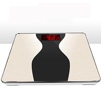 Lyqqqq Household Scales Weighing Scales Weighing Scale Health Scale Intelligent Scales (Color : Gold)