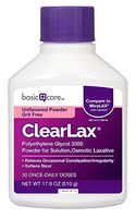 Basic Care ClearLax, Polyethylene Glycol 3350 Powder for Solution, 17.9 Ounce