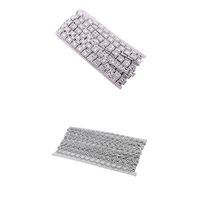 2x10 Yards of Patterns Silver Rhinestone Ribbon Diamond Bling Wrap Bulk DIY for Party Event Decorations, Wedding Cake Decor, Bridal/Baby Shower, Birthdays, Arts & Crafts Supplies