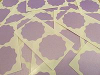 Minilabel 51mm Wavy Edge , Certificate Wafer Company Seal Labels , Stickers For Embossing , Awards & Rewards Pearlescent Purple