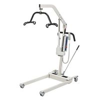 Drive Medical Bariatric Electric Patient Lift with Rechargeable Battery and Six Point Cradle, White