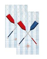 Ideal Home Range 3-Ply Paper Paddle, 16 Count Guest Towel Napkins Set of 2